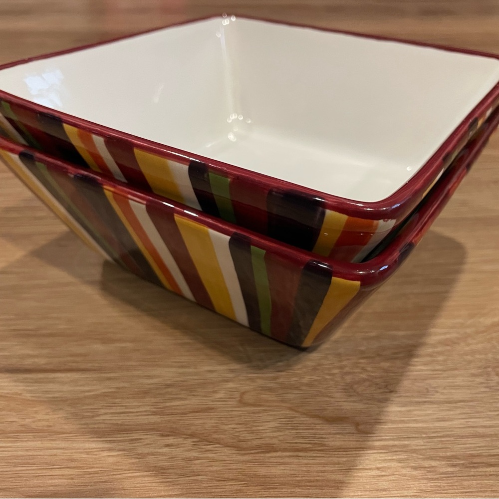 Pampered Chef Simple Additions Ceramic Bowls Set of 2